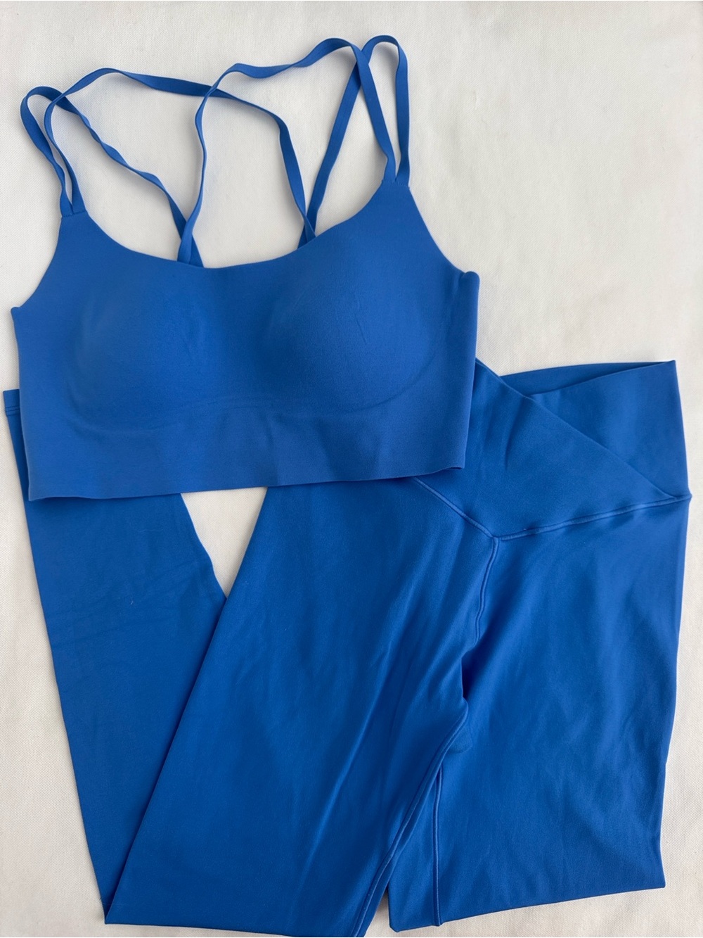 AERIE Seamless Strappy Sports Bra & crossover Legging Set
